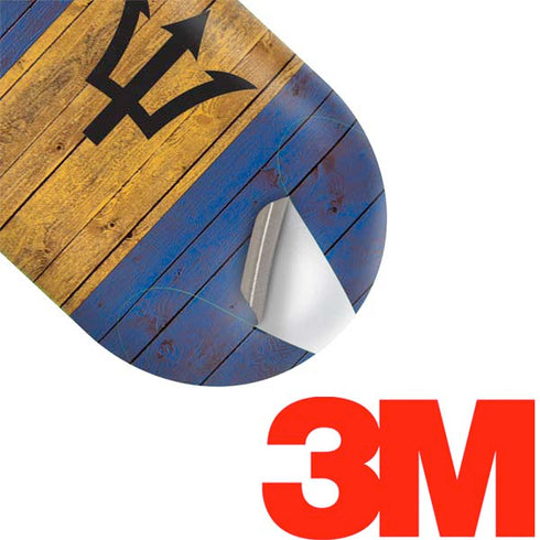 Barbados Flag Dark Wood Galaxy Buds Plus Skin